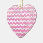 Cotton Candy Chevon Pattern Keramikornament (Links)