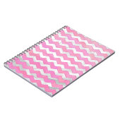 Cotton Candy Chevon Pattern Notizblock (Linke Seite)