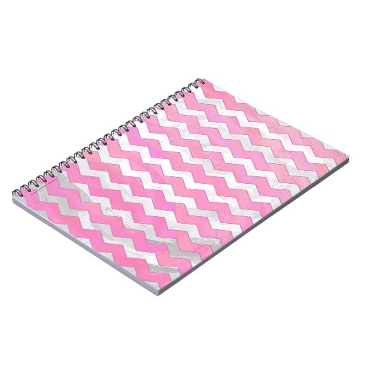 Cotton Candy Chevon Pattern Notizblock (Linke Seite)