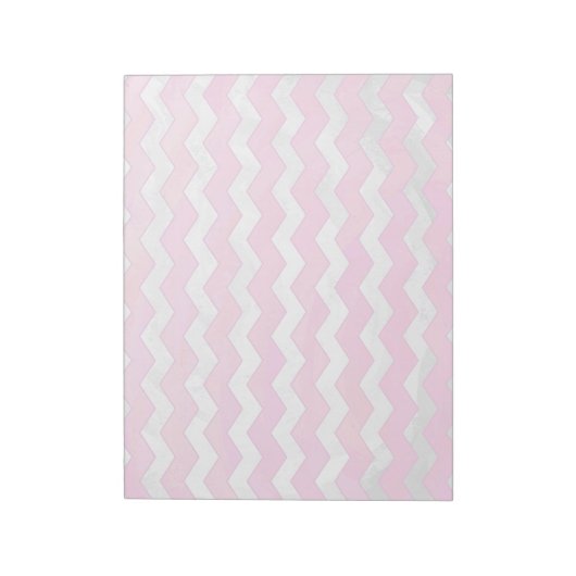 Cotton Candy Chevon Pattern Notizblock (Rotiert)