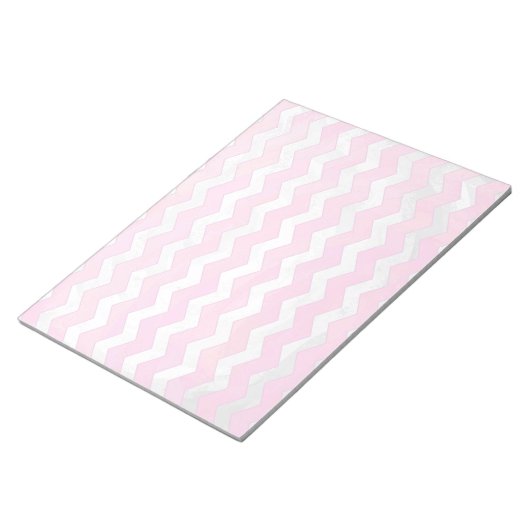 Cotton Candy Chevon Pattern Notizblock (angewinkelt)