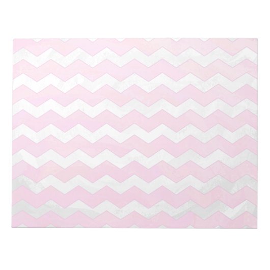 Cotton Candy Chevon Pattern Notizblock (Vorderseite)