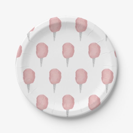 Cotton Candy Circus Karneval Pink Party Pappteller (Vorderseite)