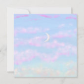 Cotton Candy Cloud Card Einladung (Vorderseite)