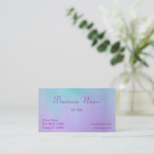 Cotton Candy Clouds Business Card Visitenkarte (Stehend Vorderseite)