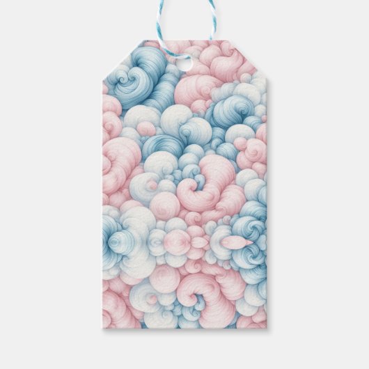 Cotton Candy Clouds Geschenkanhänger (Vorderseite)