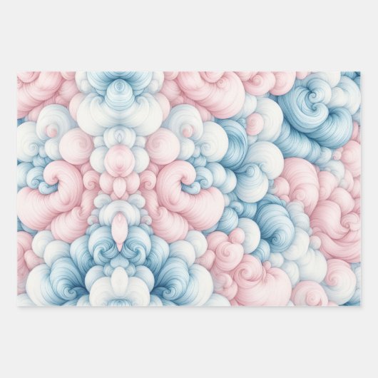 Cotton Candy Clouds Geschenkpapier Set (Vorderseite)