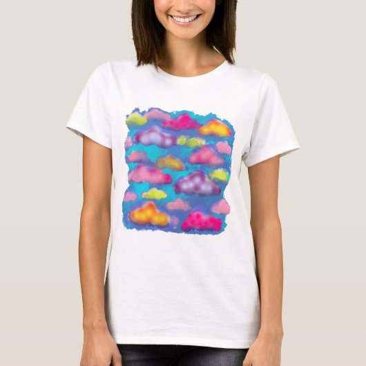 Cotton Candy Clouds Graphic T-Shirt (Vorderseite)