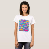 Cotton Candy Clouds Graphic T-Shirt (Vorne ganz)