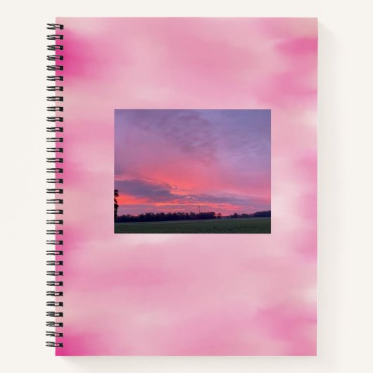 Cotton Candy Clouds Notebook Notizblock (Vorderseite)
