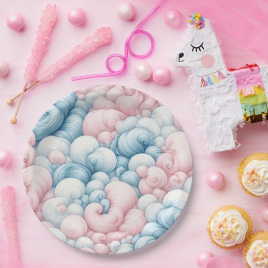 Cotton Candy Clouds Pappteller (Party)