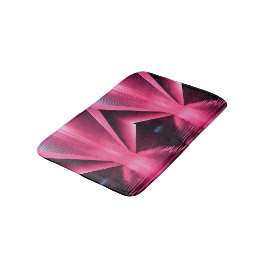 Cotton Candy Clouds: Pink Bath Mat" "Blush Blüte: Badematte (Schrägansicht)