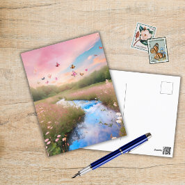 Cotton Candy Clouds Postkarte