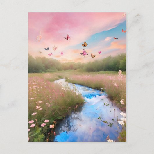 Cotton Candy Clouds Postkarte (Vorderseite)