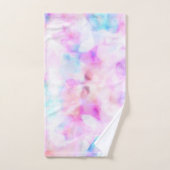 Cotton Candy Colors Watercolor Glam Badhandtuch Set (Handtuch)