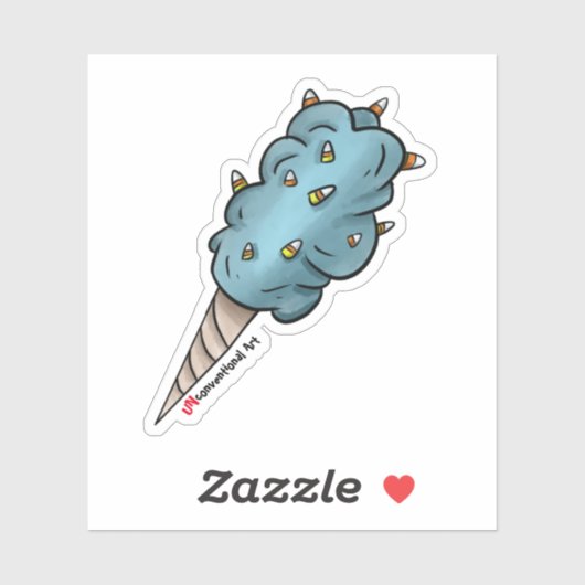 Cotton Candy Corn Sticker (Blatt)