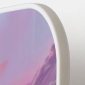 Cotton Candy Cove | Pink Ocean Watercolor Painted Pickleball Schläger (Linke Seite)