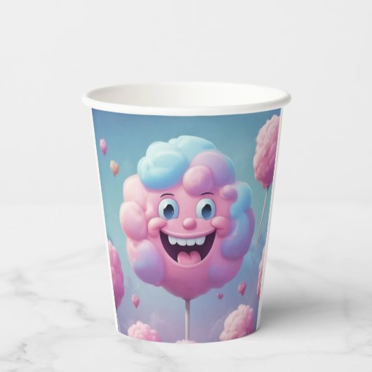 Cotton Candy Days Papier Becher (Rückseite)