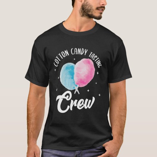 Cotton Candy Degustation Crew Candy Stick Cones Fl T-Shirt (Vorderseite)