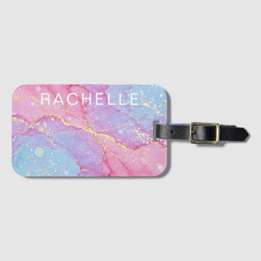 Cotton Candy Dreams Gepäckanhänger (Vorderseite (Horizontal))