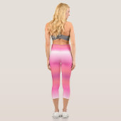Cotton Candy Dreams - Gradient Capri Leggings (Rückseite)