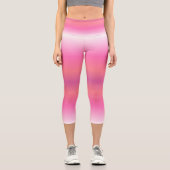 Cotton Candy Dreams - Gradient Capri Leggings (Vorderseite)