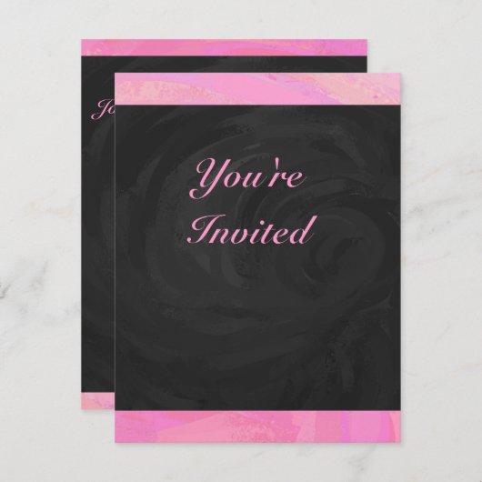 Cotton Candy Einladung (Vorne/Hinten)