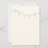 Cotton Candy Fair Birthday Einladung (Rückseite)