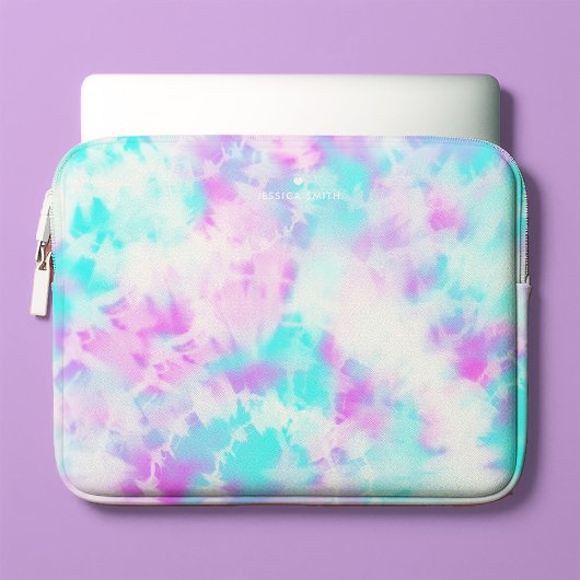 Cotton Candy Gefärbte Krawatte Muster Personalisie Laptopschutzhülle