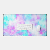 Cotton Candy Gefärbte Krawatte Muster Personalisie Schreibtischunterlage (Tastatur & Maus)