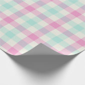 Cotton Candy Gingham - Wrapping Paper Geschenkpapier (Ecke)