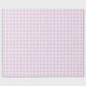 Cotton Candy Gingham Wrapping Paper Geschenkpapier (Flach)