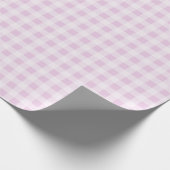 Cotton Candy Gingham Wrapping Paper Geschenkpapier (Ecke)