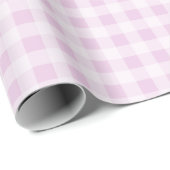 Cotton Candy Gingham Wrapping Paper Geschenkpapier (Rolleneckpunkt)