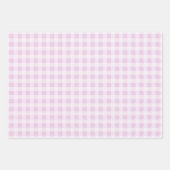 Cotton Candy Gingham Wrapping Paper Sheets Geschenkpapier Set (Vorderseite)