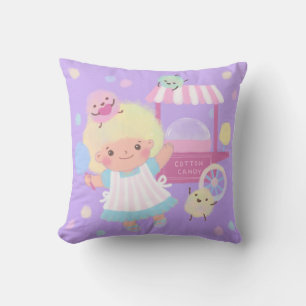 Cotton Candy Girl mit Sweet Fluffy Monsters Kissen