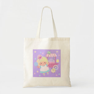 Cotton Candy Girl mit Sweet Fluffy Monsters Tragetasche