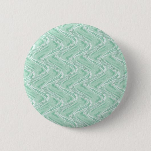 Cotton Candy Green Abstrakt Button (Vorderseite)