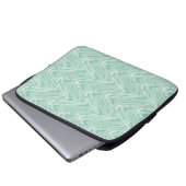 Cotton Candy Green Abstrakt Laptopschutzhülle (Vorne Knopf)