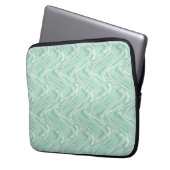 Cotton Candy Green Abstrakt Laptopschutzhülle (Vorderseite Links)