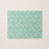 Cotton Candy Green Abstrakt Puzzle (Horizontal)