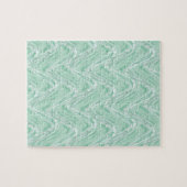 Cotton Candy Green Abstrakt Puzzle (Horizontal)