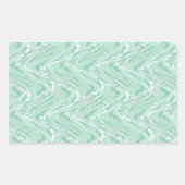 Cotton Candy Green Abstrakt Rechteckiger Aufkleber (Vorderseite)