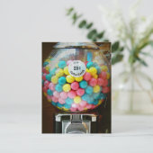 Cotton Candy Gum Postkarte (Stehend Vorderseite)
