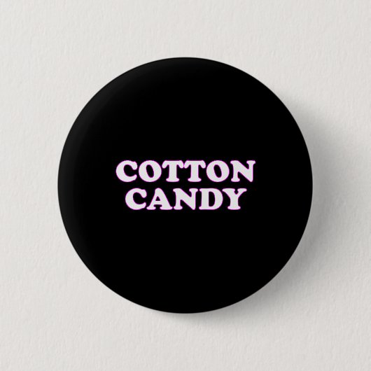 Cotton Candy Halloween Kostüm, so tun, als wäre ic Button (Vorderseite)