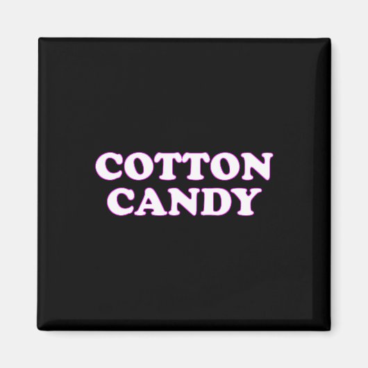 Cotton Candy Halloween Kostüm, so tun, als wäre ic Magnet (Vorne)