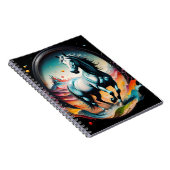 "Cotton Candy Horse" Art Spiral Notebook Notizblock (Rechte Seite)