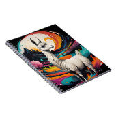 "Cotton Candy Llama" Art Spiral Notebook Notizblock (Rechte Seite)