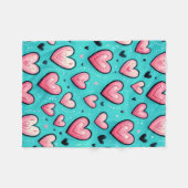 Cotton Candy Love Fleecedecke (Vorderseite (Horizontal))