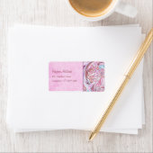 Cotton Candy Mandala Adressenaufkleber Adressaufkleber (Insitu)